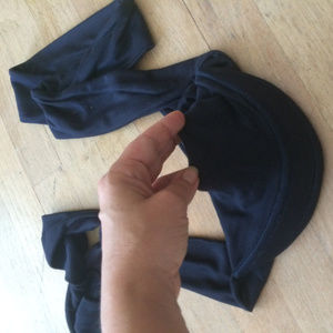 Ports 1961 Woven Viscose Navy Wrap Hat Visor